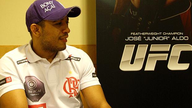 José Aldo na coletiva sobre o UFC Rio 3: promessa de novo show