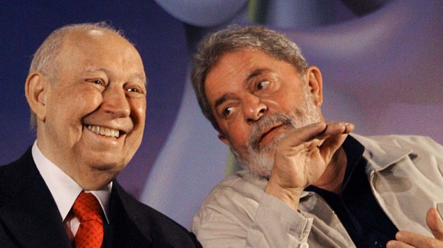 Em Brasília, José Alencar e o Presidente Lula na 13ª Marcha em Defesa dos Municípios em 2010