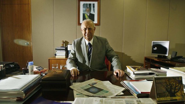 José Alencar, em seu gabinete em Brasília, em 2009