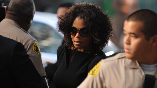 Janet Jackson chega para o primeiro dia do julgamento do médico Conrad Murray, pela morte de Michael Jackson, em Los Angeles