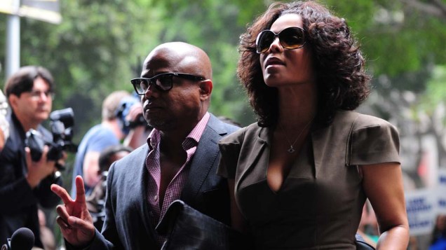 Janet Jackson chega para o terceiro dia do julgamento do médico Conrad Murray, pela morte de Michael Jackson, em Los Angeles