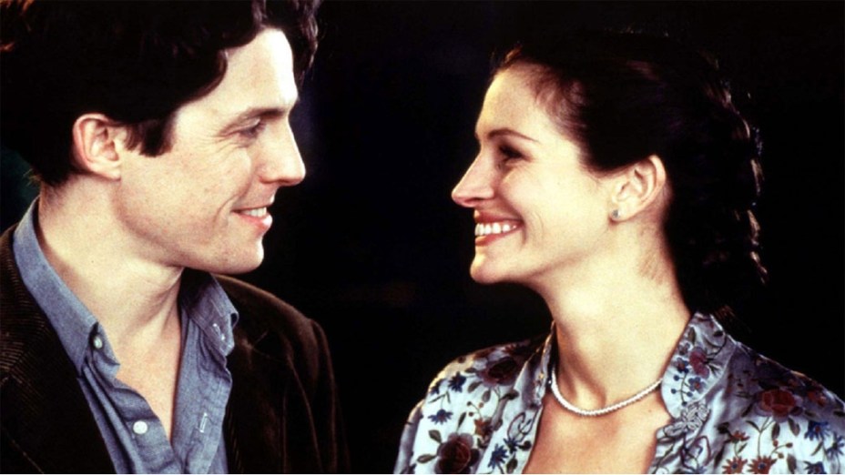 Julia Roberts e Hugh Grant em cena do filme Um Lugar Chamado Notting Hill (1999)