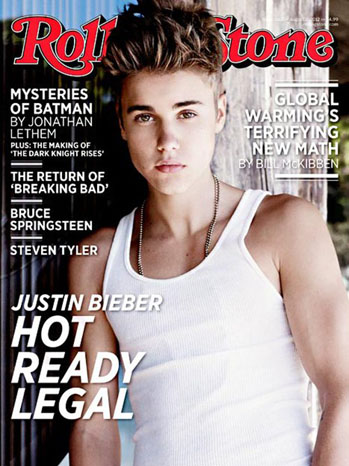 Justin Bieber, em sua segunda capa na 'Rolling Stone'