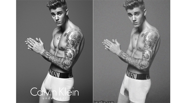 Justin Bieber na nova campanha da grife Calvin Klein