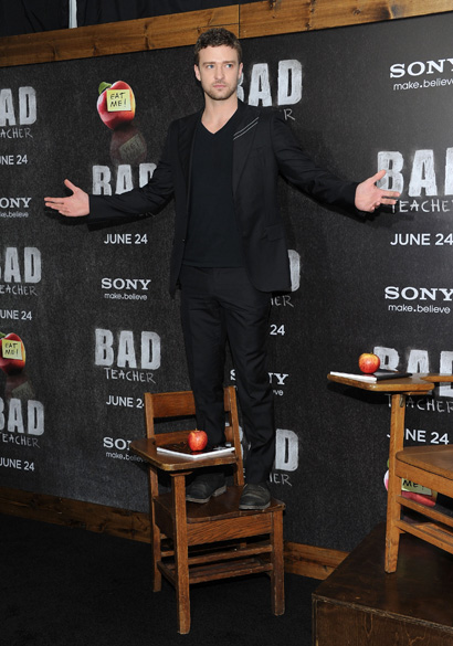 O ator Justin Timberlake durante evento em Nova York
