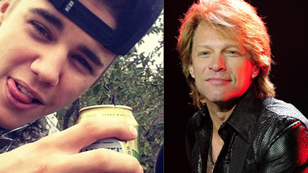 Jon Bon Jovi dá bronca em Justin Bieber