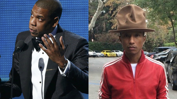 Os rappers Jay Z e Pharrell Williams