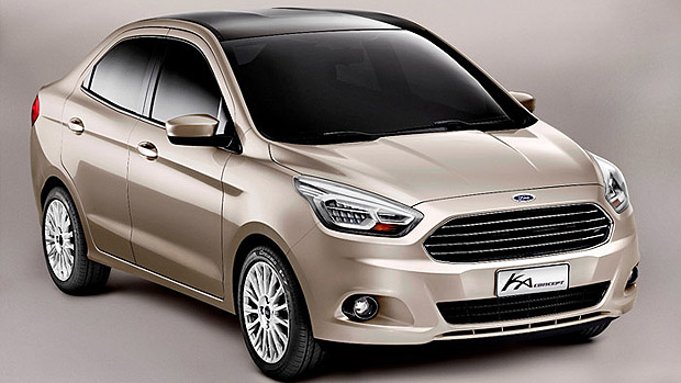 A versão sedã do novo Ford Ka deve chegar ao mercado neste primeiro semestre