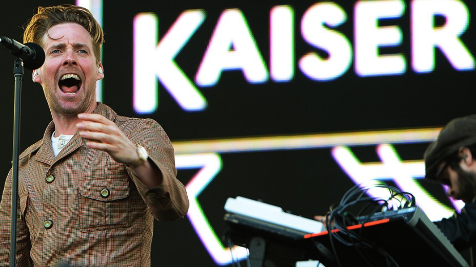 A banda Kaiser Chiefs no Lollapalooza, em São Paulo