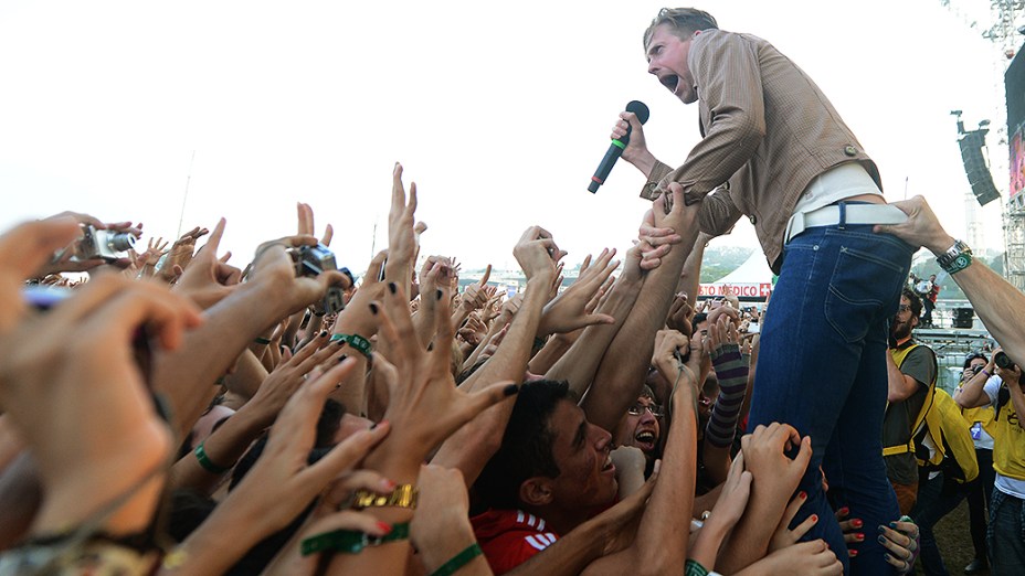 A banda Kaiser Chiefs no Lollapalooza, em São Paulo