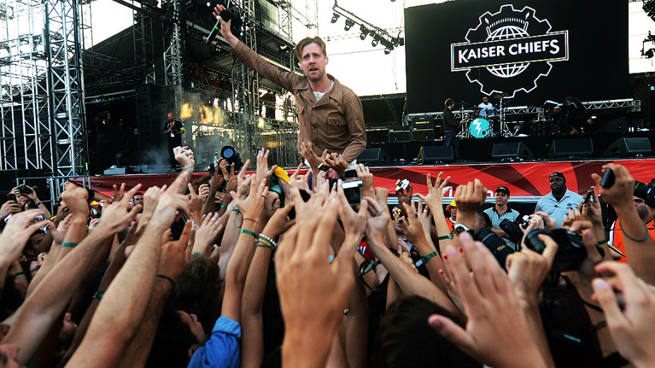 A banda Kaiser Chiefs no Lollapalooza, em São Paulo