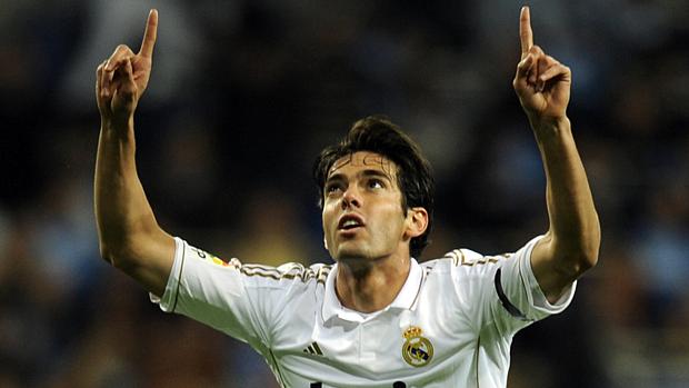 Kaká marcou um dos gols do Real Madrid na vitória contra o Villarreal, no Santiago Bernabéu, na última quarta-feira