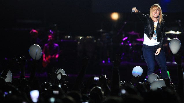 Kelly Clarkson se apresenta durante o Pop Music Festival na arena Anhembi Kelly Clarkson se apresenta durante o Pop Music Festival na arena Anhembi