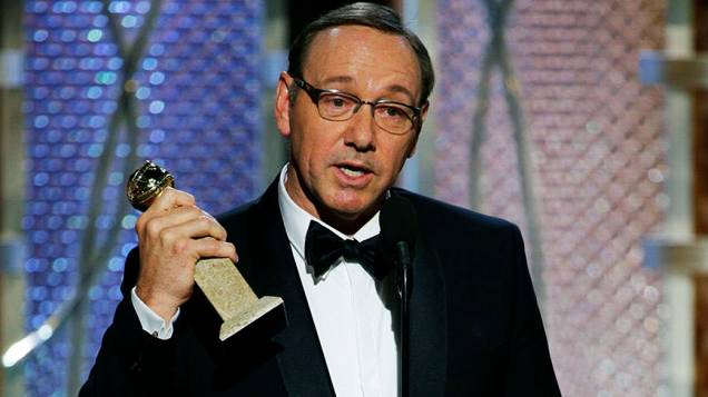 Kevin Spacey durante 72ª edição do Globo de Ouro, prêmio da associação de correspondentes de Hollywood que elege os melhores do cinema e da TV, em Los Angeles, nos EUA