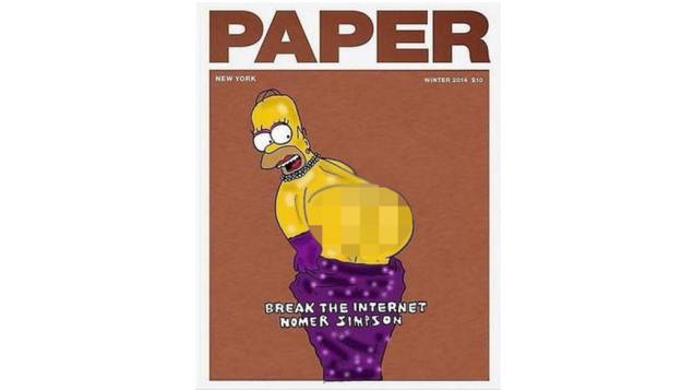 Homer Simpson também entrou na brincadeira com Kim Kardashian Homer Simpson também entrou na brincadeira com Kim Kardashian