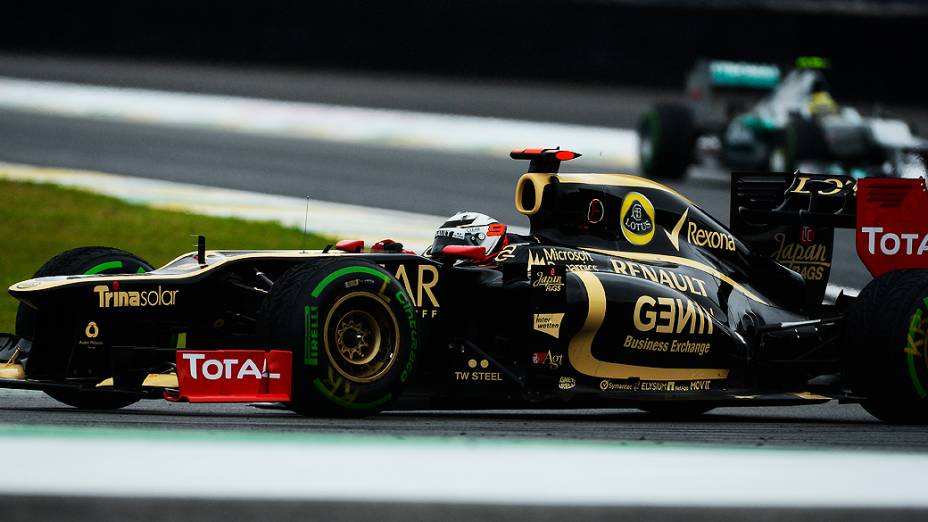 Kimi Raikkonen durante o GP do Brasil de Fórmula 1, em Interlagos