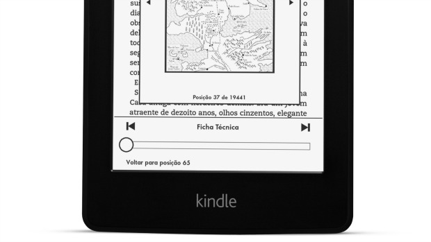O e-reader Kindle Paperwhite, da Amazon