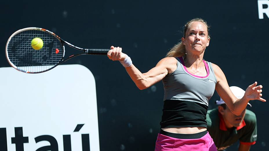 A tenista checa Klara Zakopalova na final do Rio Open 2014