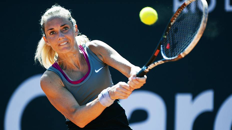 A tenista checa Klara Zakopalova na final do Rio Open 2014