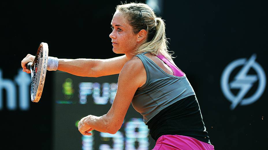 A tenista checa Klara Zakopalova durante o Rio Open 2014