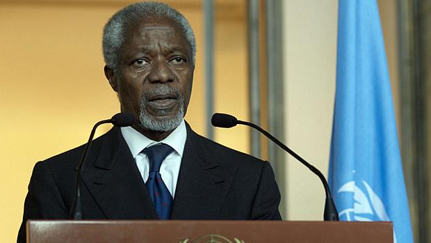 Annan se diz satisfeito porque o Conselho de Segurança da ONU agora lhe dá seu apoio