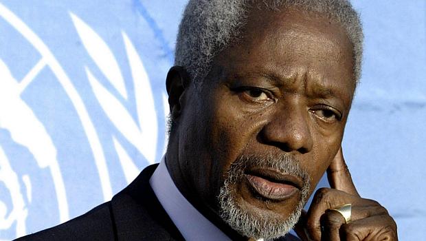 Kofi Annan é o emissário da ONU e da Liga Árabe para a Síria