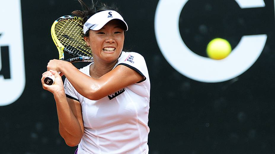 A tenista Kurumi Nara durante o Rio Open 2014