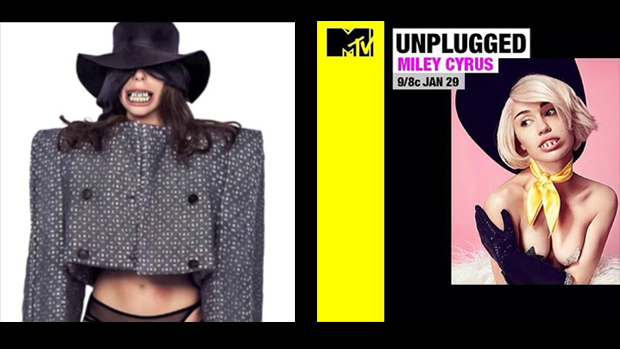 A capa do single 'Dope', de Lady Gaga, e o anúncio do acústico MTV de Miley Cyrus