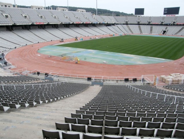 O estádio olímpico de Montjuïc, em Barcelona