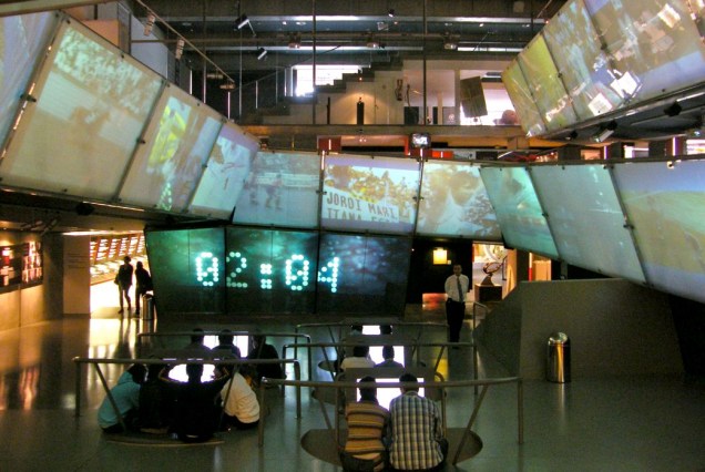 O Museu Olímpico do Esporte, vizinho ao estádio de Montjuïc, Barcelona O Museu Olímpico do Esporte, vizinho ao estádio de Montjuïc, Barcelona