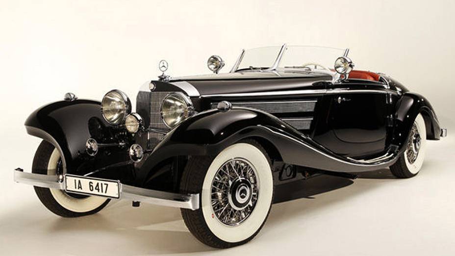 Mercedes-Benz 540 K Special Roadster, 1936, vendida por 11,77 milhões de dólares (23,77 milhões de reais), o mais caro de leilão: teve apenas três donos em 76 anos