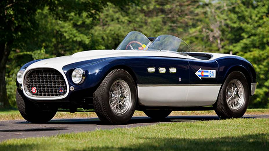 Ferrari 340 MM Spider, 1953, vendida por 4,73 milhões de dólares (9,5 milhões de reais): foram produzidas apenas dez unidades