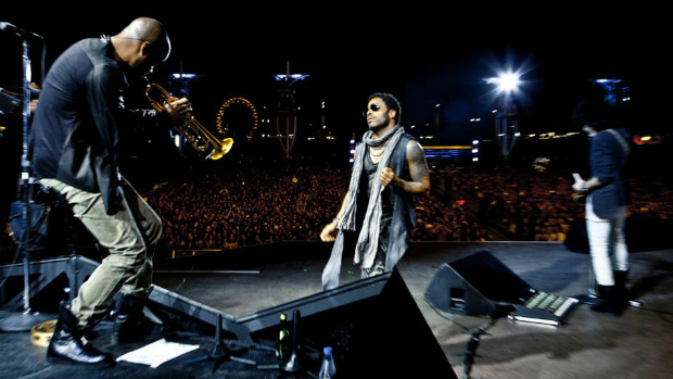 Lenny Kravitz apresenta-se no Rock in Rio, em Madri