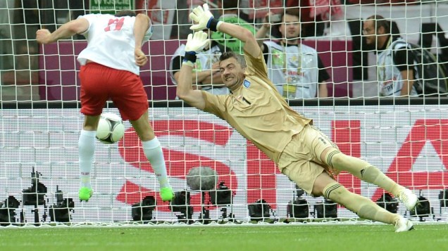 Lewandowski, da Polônia, fez o primeiro gol da Eurocopa 2012