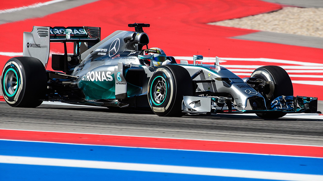 Lewis Hamilton, em Austin (EUA): mais uma vez à frente de todos os adversários