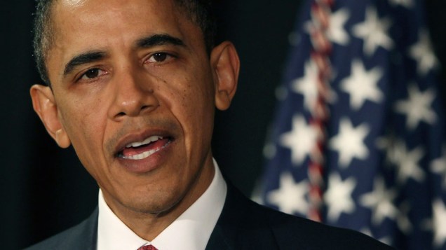 Presidente Barack Obama anuncia o apoio dos EUA nas operações na Líbia, durante sua visita em Brasília