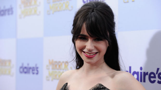 A atriz Lily Collins