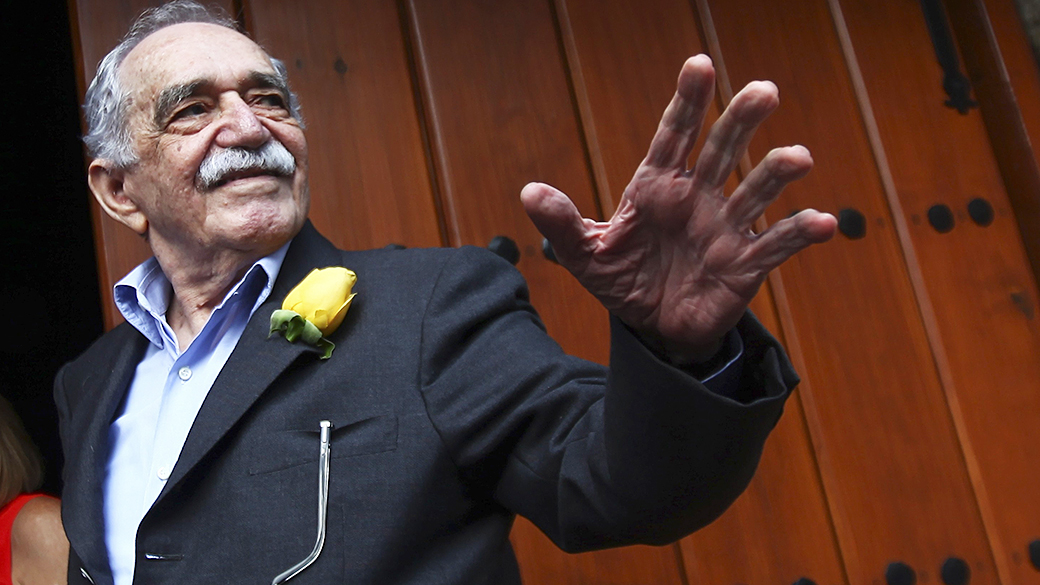 O escritor colombiano Gabriel García Márquez, vencedor do Nobel de literatura em 1982