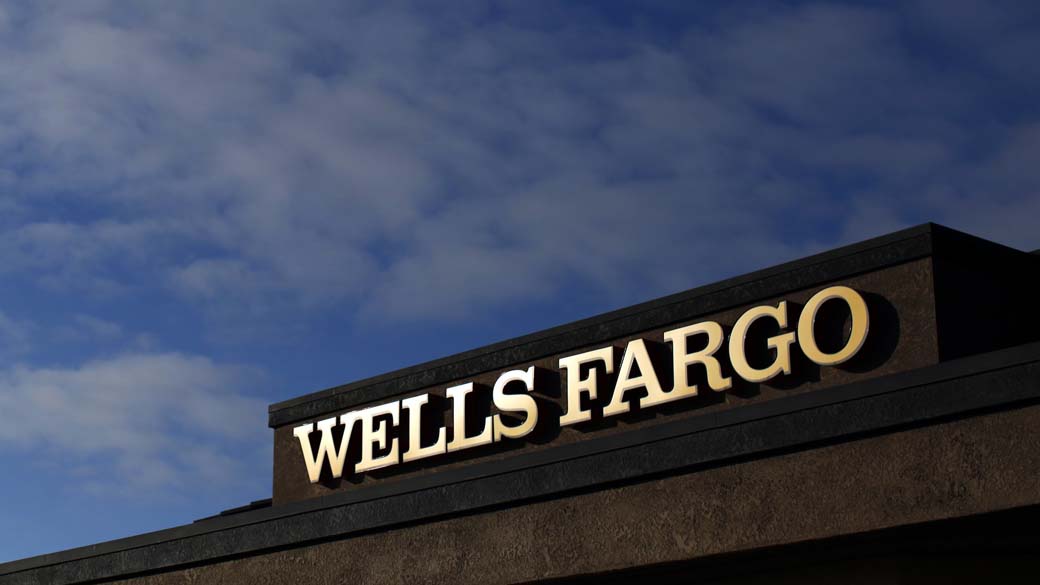 Logo do banco Wells Fargo bank, nos Estados Unidos
