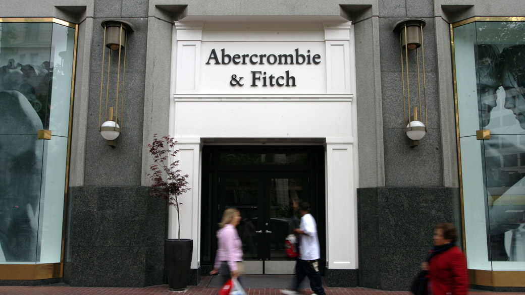 Fachada da loja Abercrombie & Fitch na California