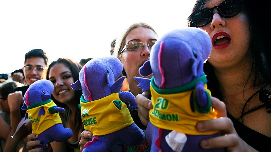 Público durante apresentação do Imagine Dragons no Lollapalooza 2014