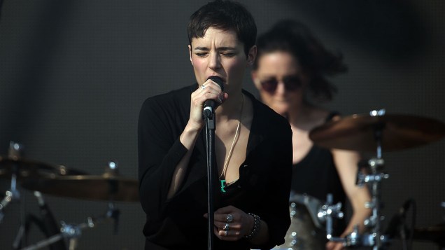 Apresentação da banda Savages no Lollapalooza 2014, em São Paulo Apresentação da banda Savages no Lollapalooza 2014, em São Paulo