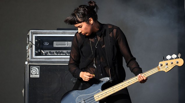 Apresentação da banda Savages no Lollapalooza 2014, em São Paulo Apresentação da banda Savages no Lollapalooza 2014, em São Paulo