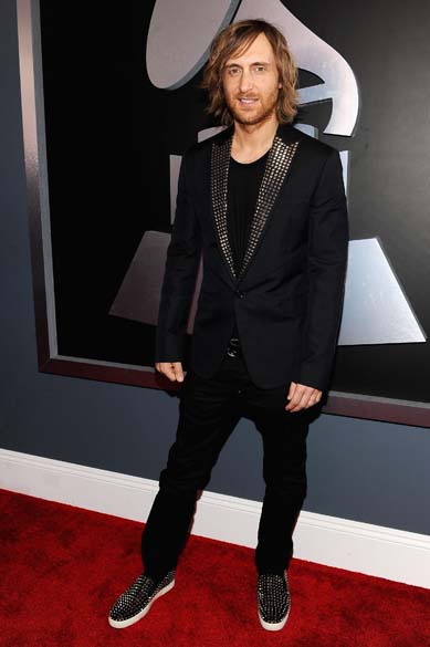 David Guetta na 54ª edição do Grammy Awards em Los Angeles, na Califórnia