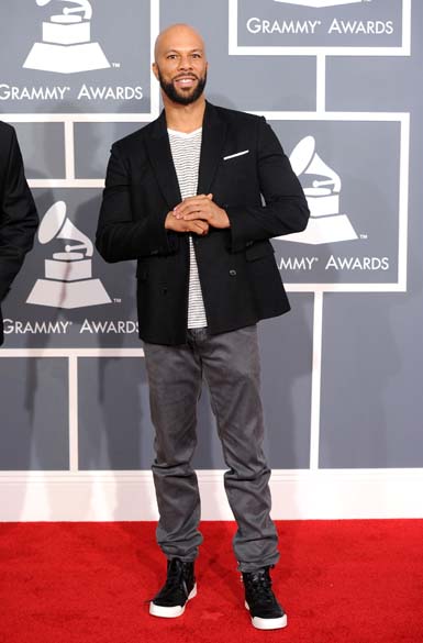 O rapper Common, na premiação do Grammy 2012, em Los Angeles, na Califórnia