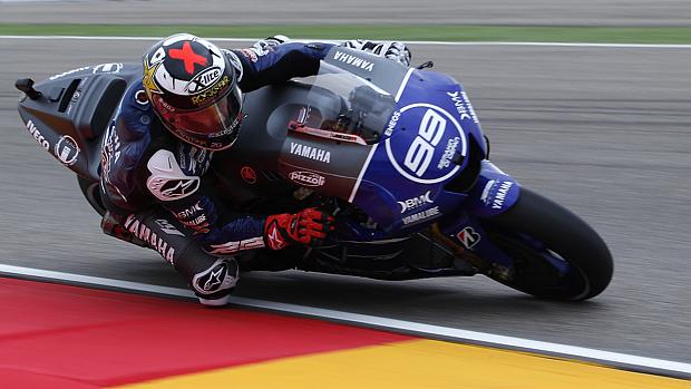 Jorge Lorenzo conquistou neste sábado a sua quinta pole position na temporada