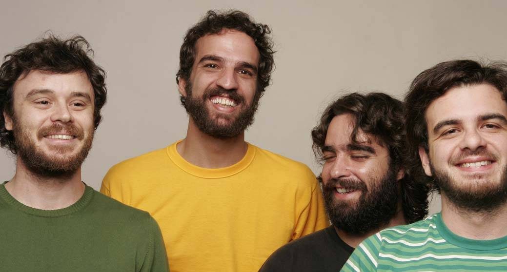Los Hermanos: Rodrigo Amarante, Marcelo Camelo, Rodrigo Barba e Bruno Medina