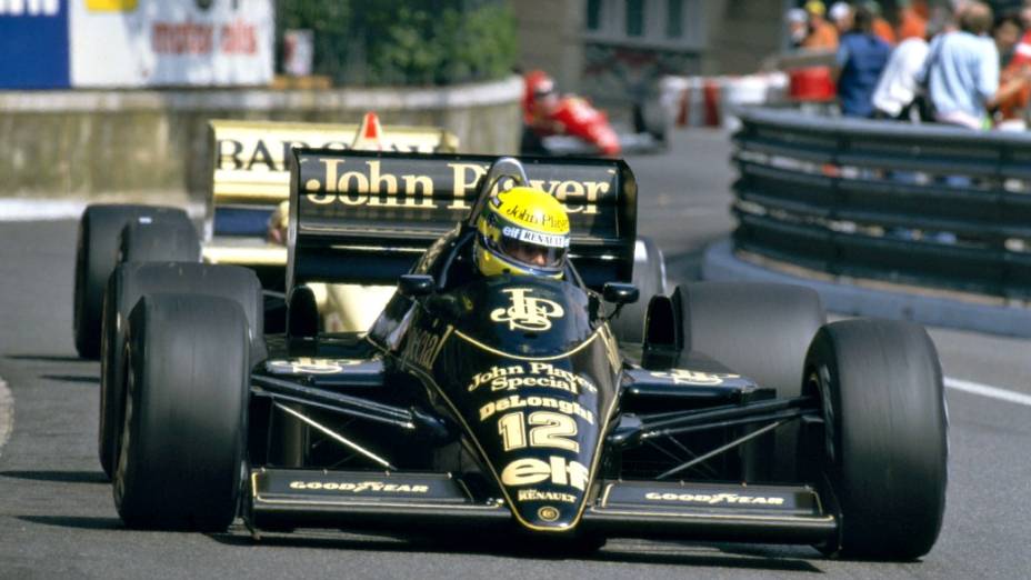 A Lotus 98T 1986 pilotada por Ayrton Senna