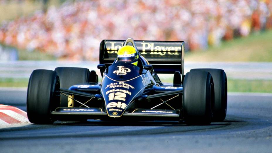 A Lotus 98T 1986 pilotada por Ayrton Senna