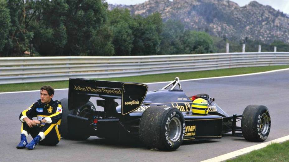 A Lotus 98T 1986 pilotada por Ayrton Senna